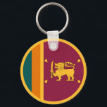 Sri Lanka Flag Key Ring<br><div class="desc">Patriotic flag of Sri Lanka.</div>