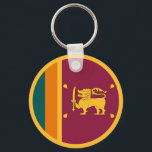 Sri Lanka Flag Key Ring<br><div class="desc">Patriotic flag of Sri Lanka.</div>