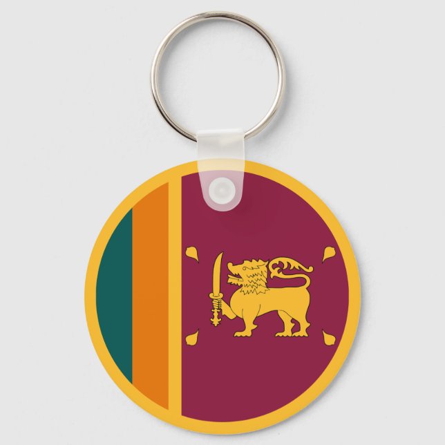 Sri Lanka Flag Key Ring (Front)