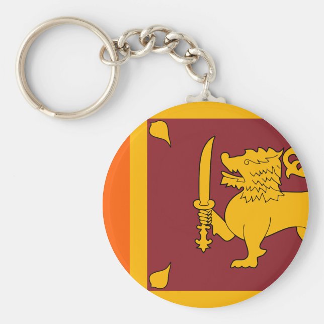 Sri Lanka Flag Key Ring (Front)