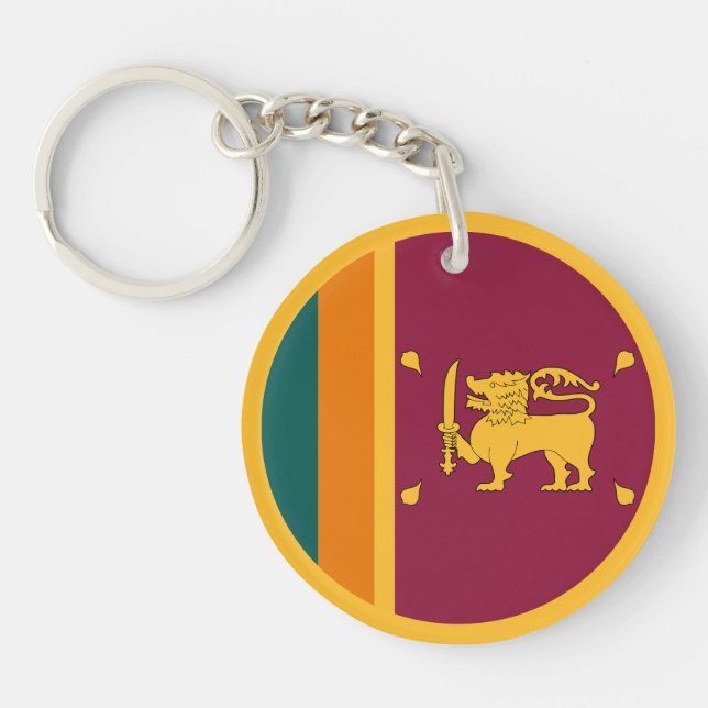Sri Lanka Flag Key Ring (Front)