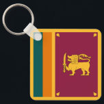 Sri Lanka Flag Key Ring<br><div class="desc">Patriotic flag of Sri Lanka.</div>
