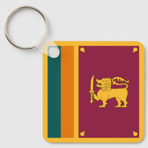 Sri Lanka Flag Key Ring