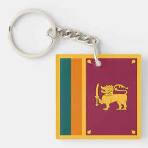 Sri Lanka Flag Key Ring