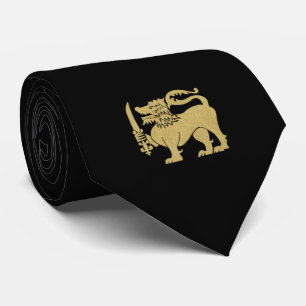 Sri Lanka Flag Lion Tie