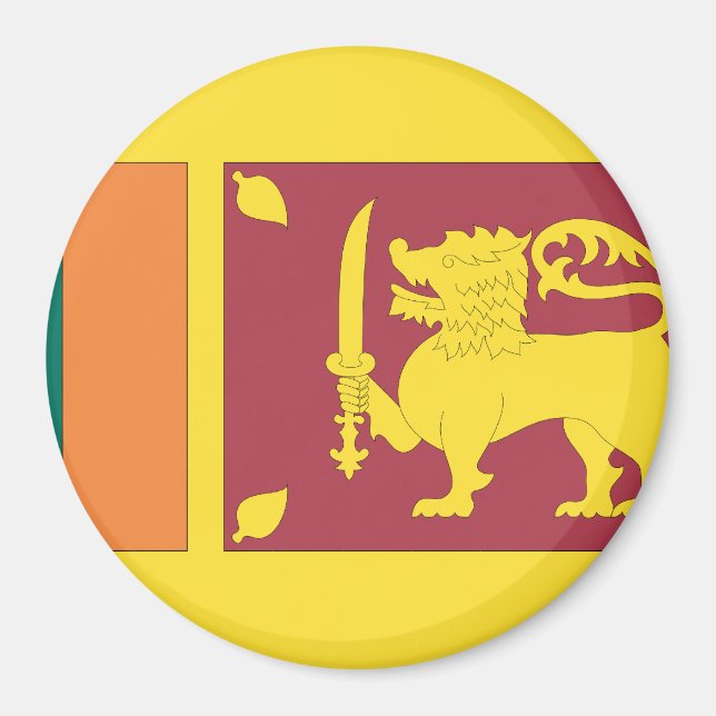 Sri Lanka Flag Magnet (Front)