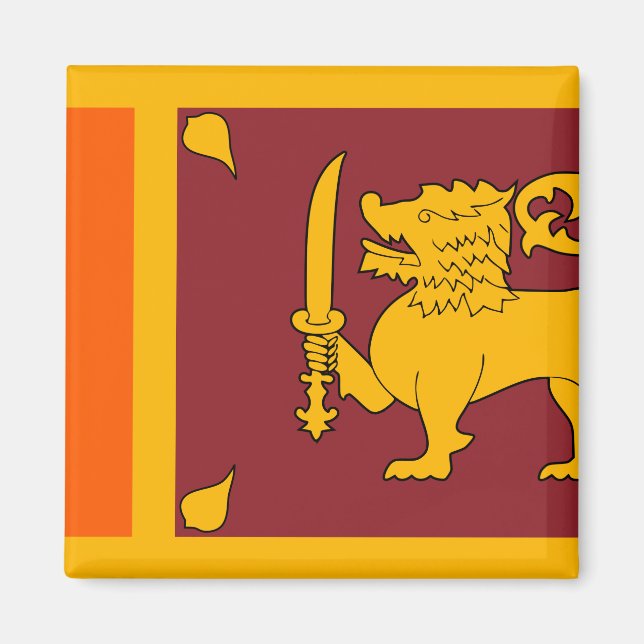 Sri Lanka Flag Magnet (Front)