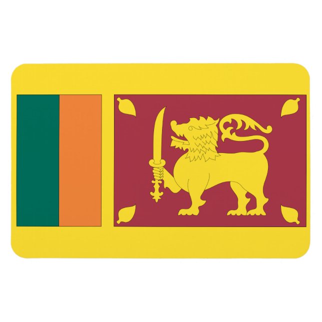 Sri Lanka flag Magnet (Horizontal)