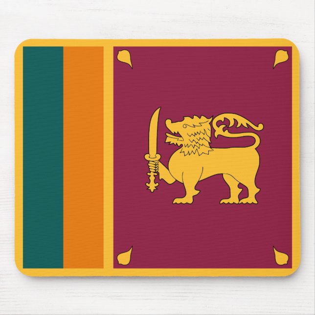Sri Lanka Flag Mouse Pad (Front)