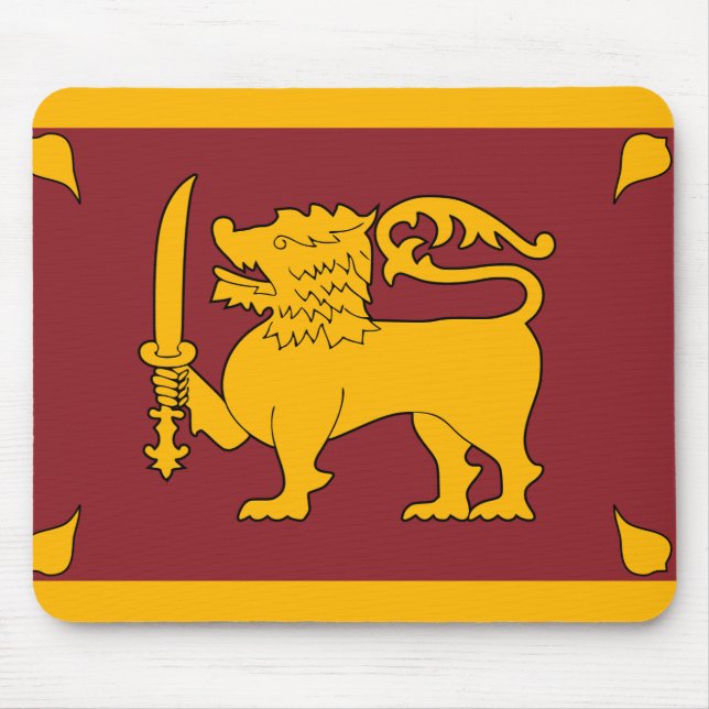 Sri Lanka Flag Mouse Pad (Front)
