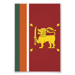Sri Lanka flag Photo Print