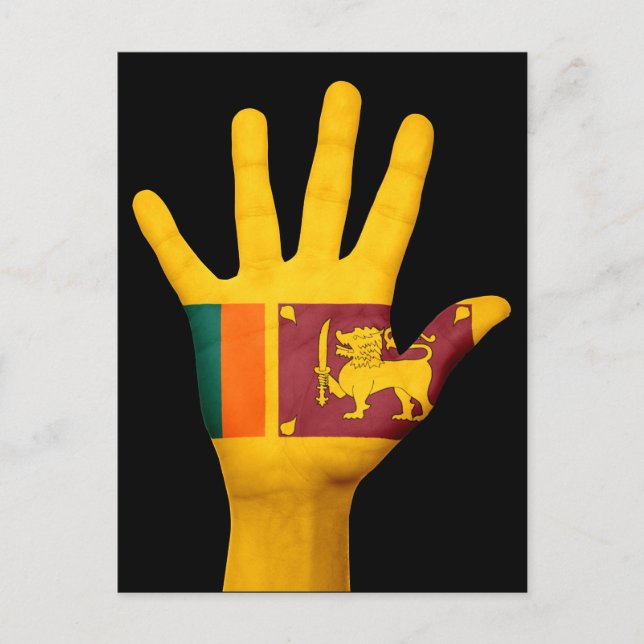 Sri Lanka flag postcard (Front)