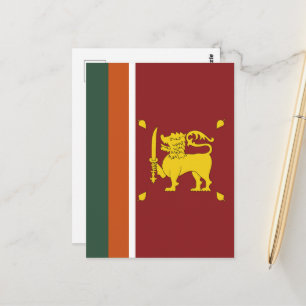 Sri Lanka flag Postcard