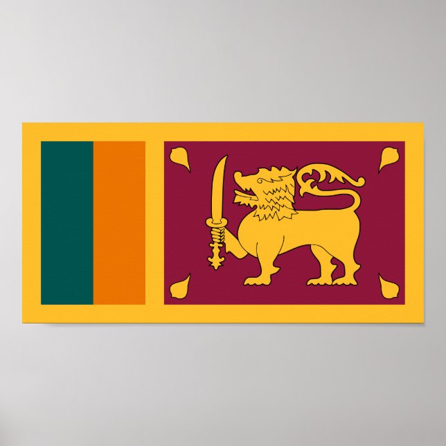 Sri Lanka Flag Poster (Front)