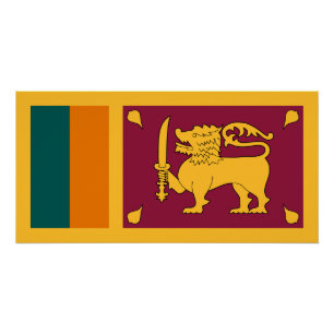 Sri Lanka Flag Poster
