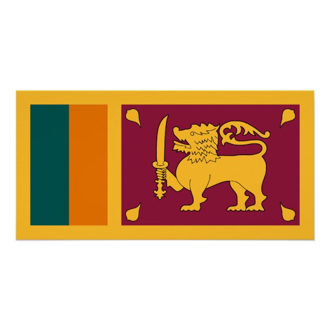 Sri Lanka Flag Poster (Front)