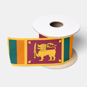Sri Lanka Flag Satin Ribbon