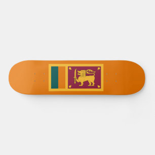 Sri Lanka Flag Skateboard