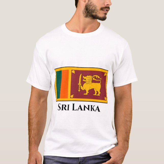 Sri Lanka Flag T-Shirt (Front)