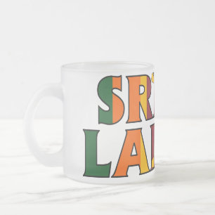 Sri Lanka Frosted Mug
