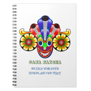 Sri Lanka Gara raksha mask design Notebook