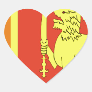 sri lanka heart sticker