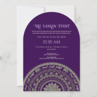 Sri Lanka invitation design