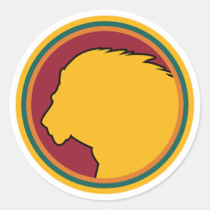 Sri Lanka Lion Sri Lankan National Animal Flag Classic Round Sticker