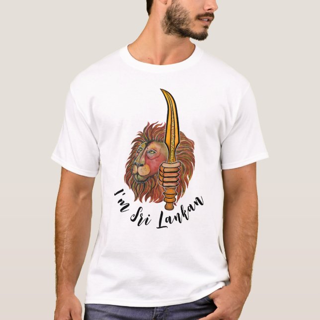 Sri Lanka lion T-Shirt (Front)
