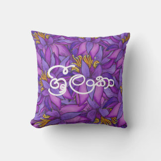 Sri Lanka  Lotus Flower Painting Cushion