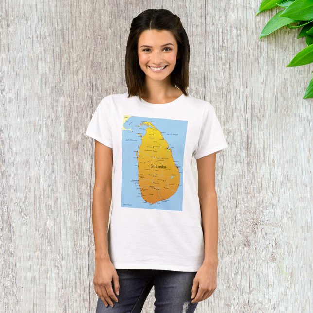 Sri Lanka Map T-Shirt (Creator Uploaded)