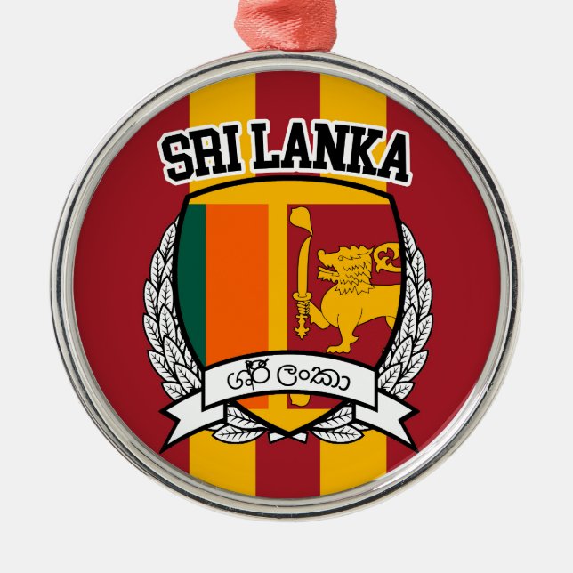Sri Lanka Metal Tree Decoration (Front)