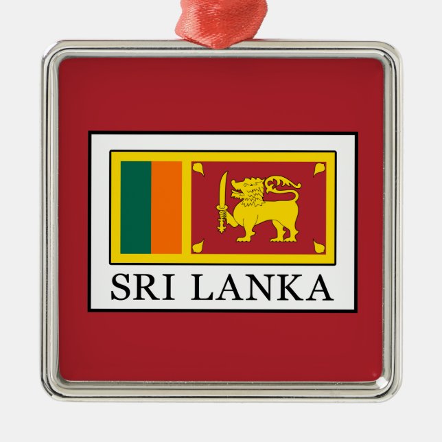 Sri Lanka Metal Tree Decoration (Front)