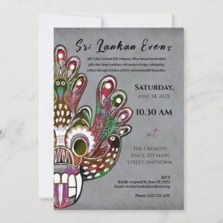 Sri Lanka Modern Cultural design Invitation