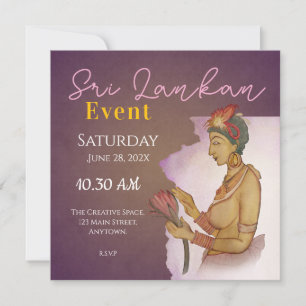 Sri Lanka Sigiri Paintings Save The Date