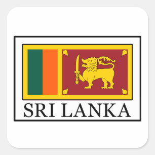 Sri Lanka Square Sticker