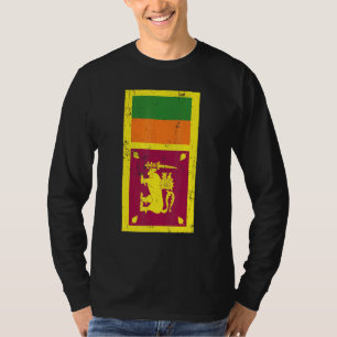 Sri Lanka Sri Jayawardenepura Kotte Distressed Fla T-Shirt