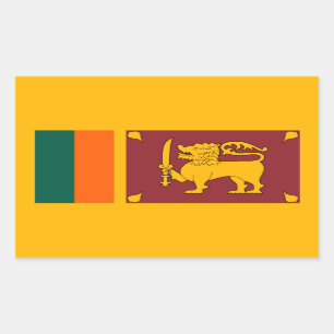 Sri Lanka – Sri Lankan Flag Rectangular Sticker