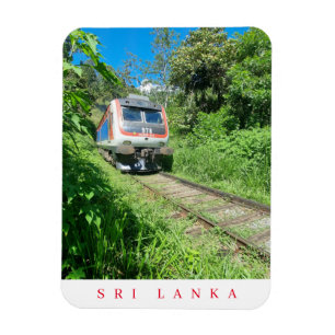 Sri Lanka train view fridge magnet