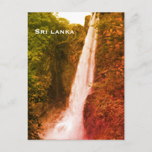 Sri lanka Vintage Travel Tourism Add Postcard