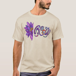 SRI LANKA Word with Lotus T-Shirt