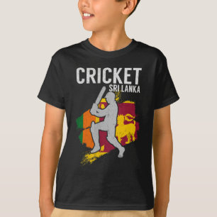 Sri Lankan Flag Cricket T-Shirt