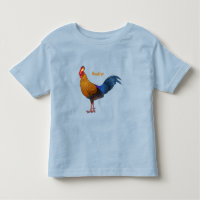 Sri Lankan junglefowl bird cartoon illustration