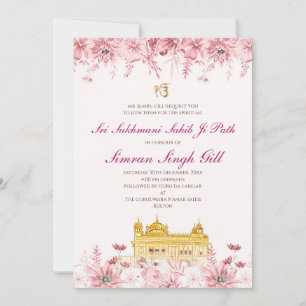 Sri Sukhmani Sahib path digital invitation
