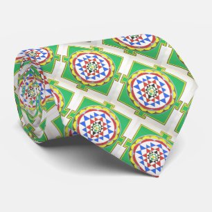 Sri Yantra - Accurate Colors Tie