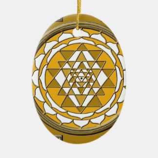 Sri Yantra Bronze Ceramic Tree Decoration