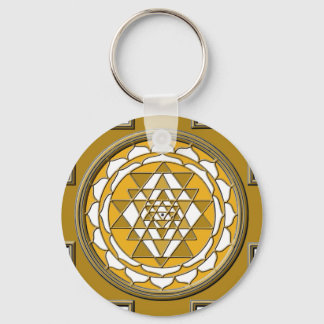 Sri Yantra Bronze Key Ring