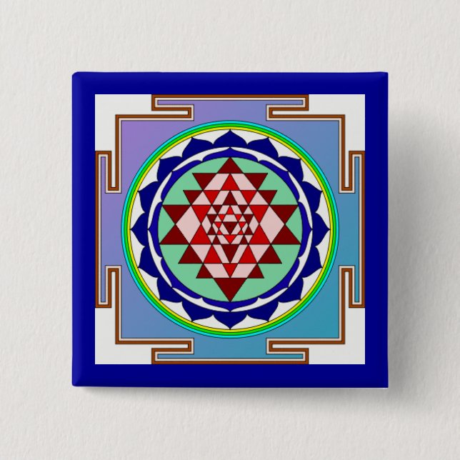 Sri Yantra Button (Front)