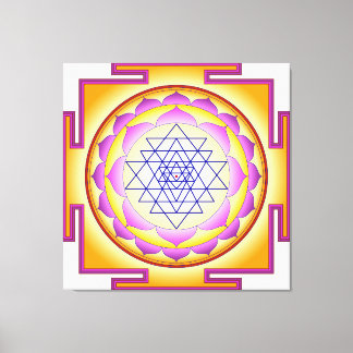 Sri Yantra Chakra Shiva Shakti Navayoni Goddess Canvas Print