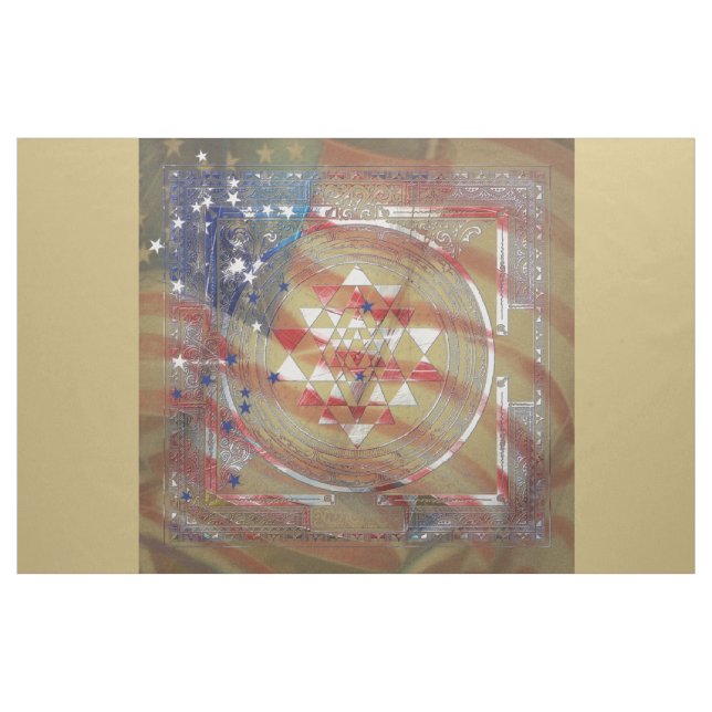 Sri Yantra for America - Fabric (Yard)